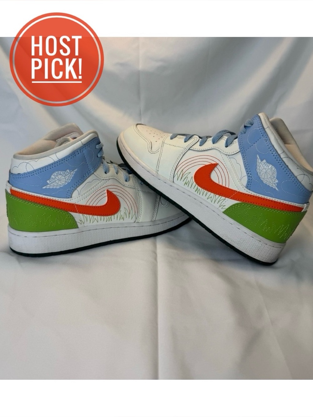 Nike Air Jordan 1 Mid SE 'Stitch'  7Y Youth